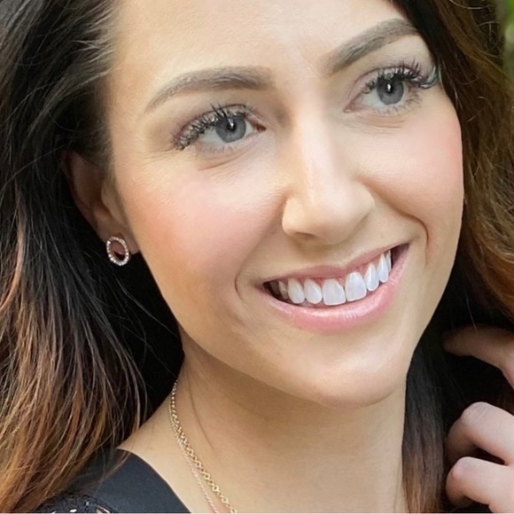 Park Lane Roo Earrings Gold with Crystals New Without Box on PL Cardstock - Picture 2 of 6